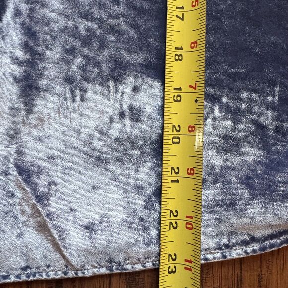 Loft Velvet Tank Top Sleeveless V-Neck Blue Womens Size Medium Petite - Picture 6 of 9